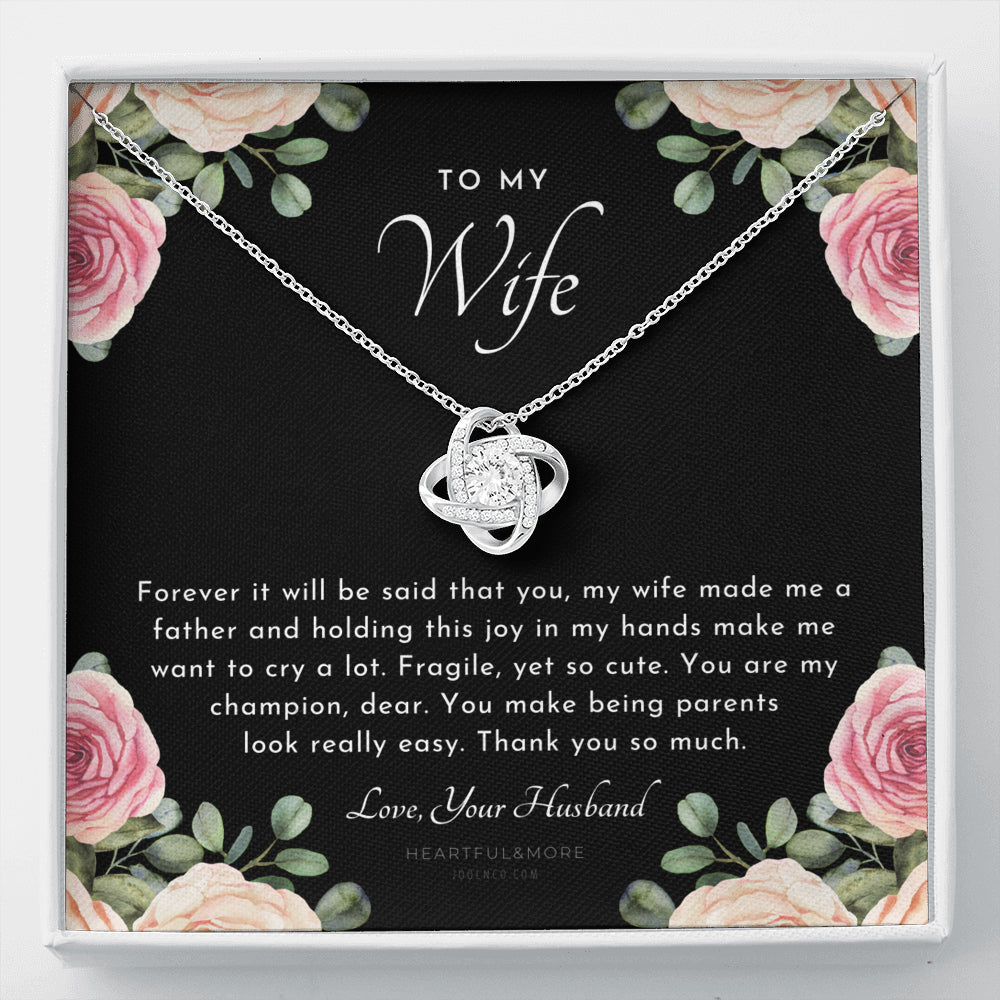 Postpartum Gift for Wife, Gift for Wife Post Pregnancy, Becoming A Mother Gift, Wife After Pregnancy Necklace, Wife Becoming A Mom