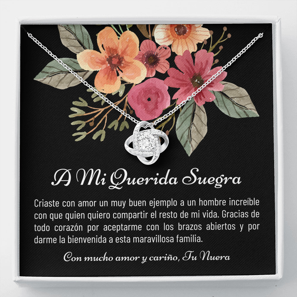 Suegra Gift, Suegra Necklace, Spanish Mother-In-Law Gift from Daughter-In-Law, Regalo Para Mi Suegra, Nuera A Suegra Cumpleaños De La Suegra