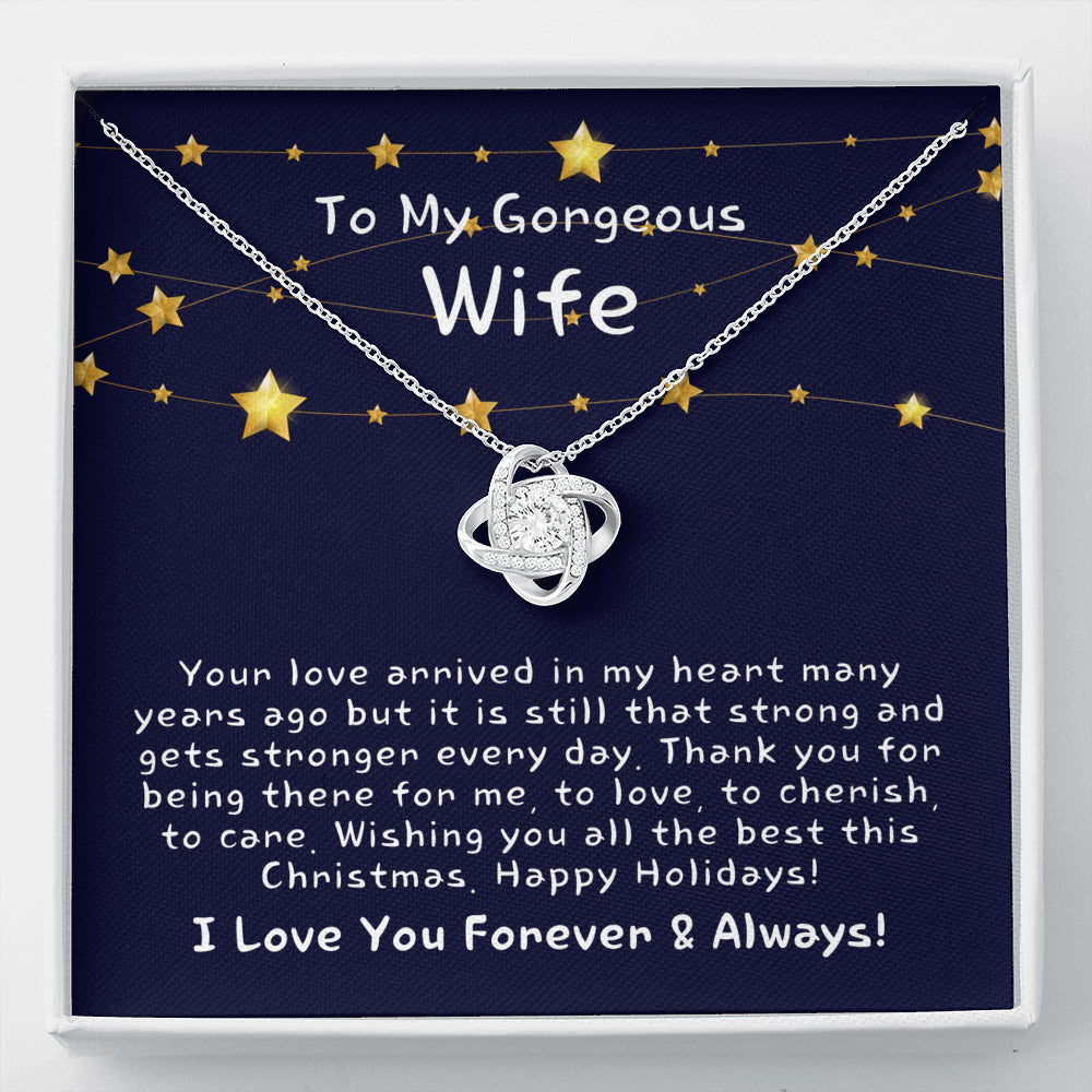 Christmas Gift for Wife, Christmas Gift for Her, Heart Necklace for Wife, Christmas Present for Wife, Christmas Gift Ideas for Wife