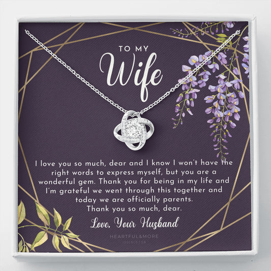 Postpartum Gift for Wife, Gift for Wife Post Pregnancy, Becoming A Mother Gift, Wife After Pregnancy Necklace, Wife Becoming A Mom