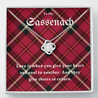To My Sassenach, Outlander Gift, Outlander Gift Box, Outlander Jewelry, Outlander Gift For Wife, Outlander Charm, Outlander Necklace