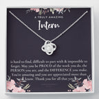 Gift For Female Intern, Intern Gift, Intern Appreciation Gift, Birthday, Love Knot Necklace