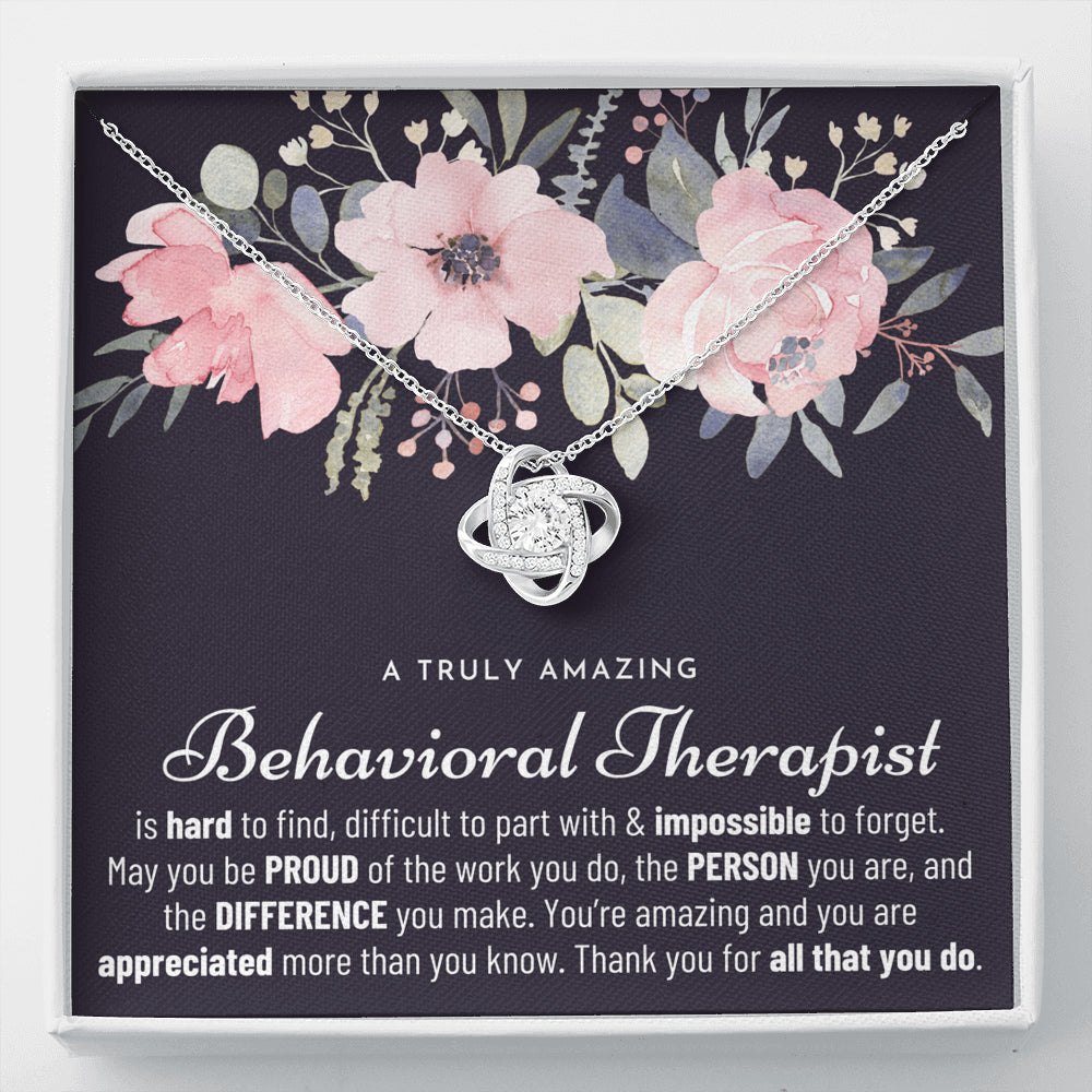Gift For Behavioral Therapist, Behavioral Therapist Gift, Behavioral Therapist Appreciation Gift, Birthday, Love Knot Necklace