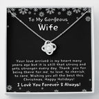 Christmas Gift for Wife, Christmas Gift for Her, Heart Necklace for Wife, Christmas Present for Wife, Christmas Gift Ideas for Wife