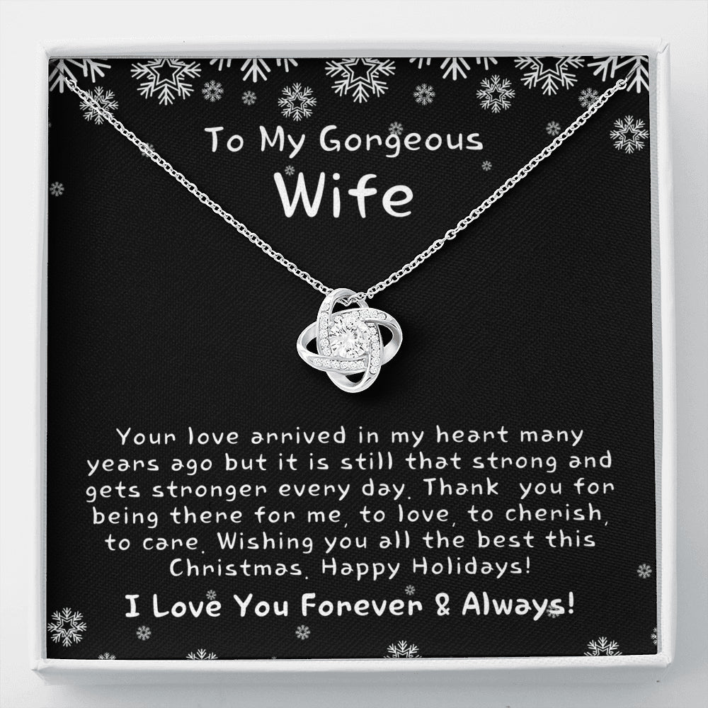 Christmas Gift for Wife, Christmas Gift for Her, Heart Necklace for Wife, Christmas Present for Wife, Christmas Gift Ideas for Wife