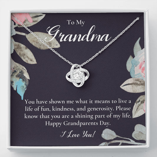 Gift For Grandma Necklace, Grandmother Birthday Gift From Granddaughter/Grandson, To My Grandma Necklace Gift, Grandmother Gift, Grandparents Day Gift