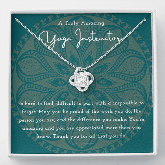 Gift For Yoga Instructor, Yoga Instructor Appreciation Gift, Yoga Teacher Necklace Gift, Yoga Teacher Jewelry, Yoga Teacher Thank You Gift
