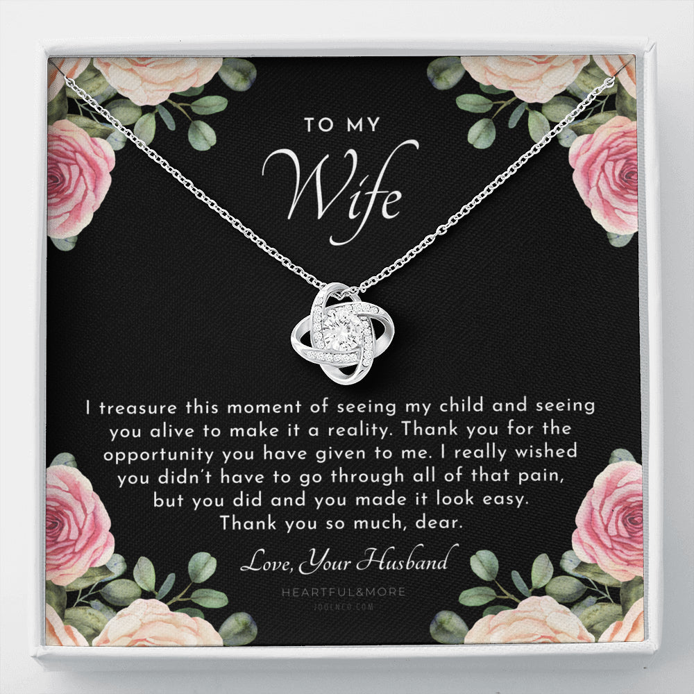 Postpartum Gift for Wife, Gift for Wife Post Pregnancy, Becoming A Mother Gift, Wife After Pregnancy Necklace, Wife Becoming A Mom