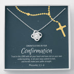 Confirmation Gift For Girls, Confirmation Granddaughter, Love Knot Necklace,  Confirmation Gift Ideas For Girls, Catholic Confirmation Gift