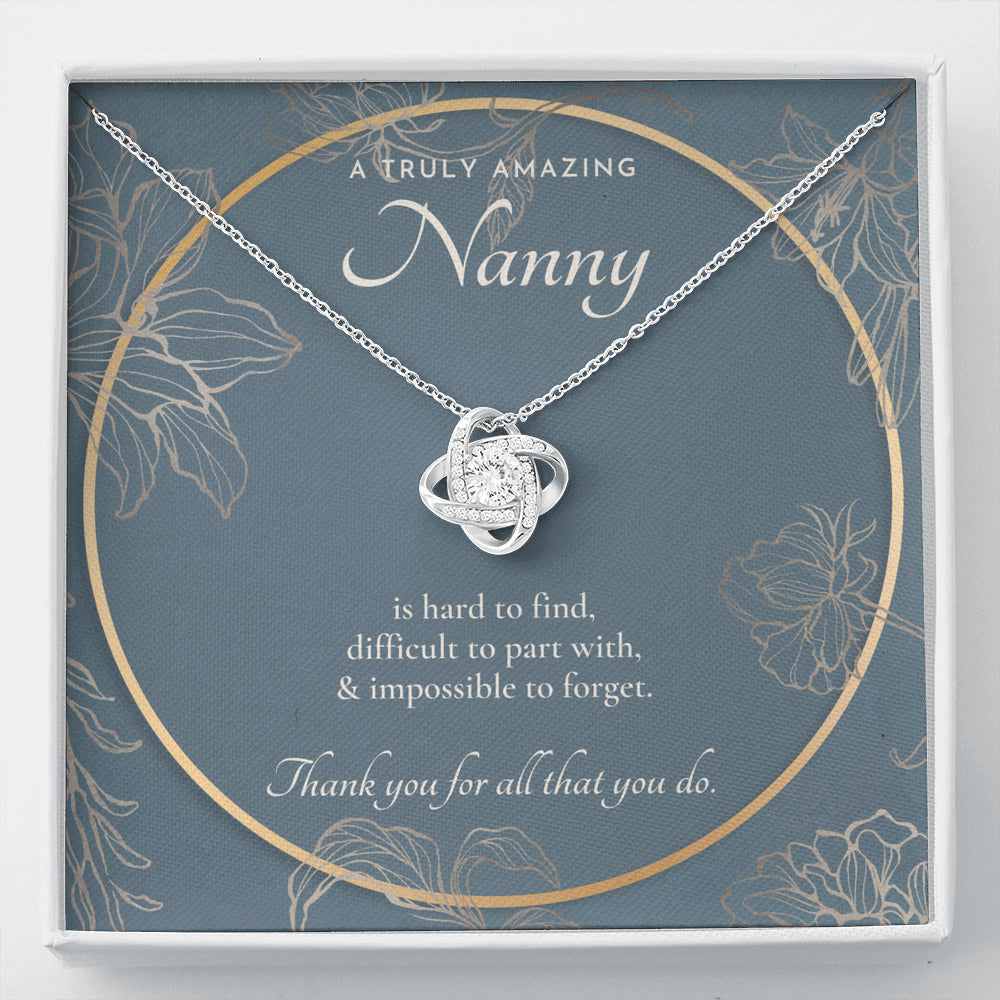 Nanny Appreciation Necklace Gift, Nanny Thank You Gift, Thank you Nanny, Gift for Nanny Leaving, A Truly Amazing Babysitter Gift, Best Nanny