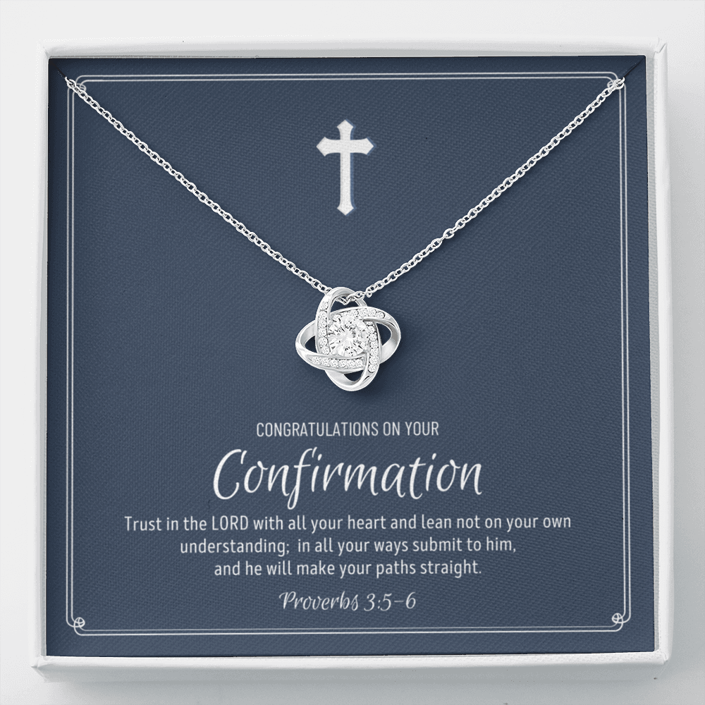 Confirmation Gift For Girls - Love Knot Necklace