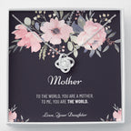 Mom Necklace, Gift from Daughter, Birthday Gift for Mom, Gift for Mother's Day, Love Knot Necklace for Mom, Daughter to Mother Gift