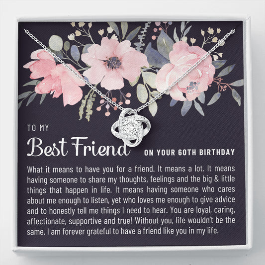Friend Birthday60 Love Knot Necklace