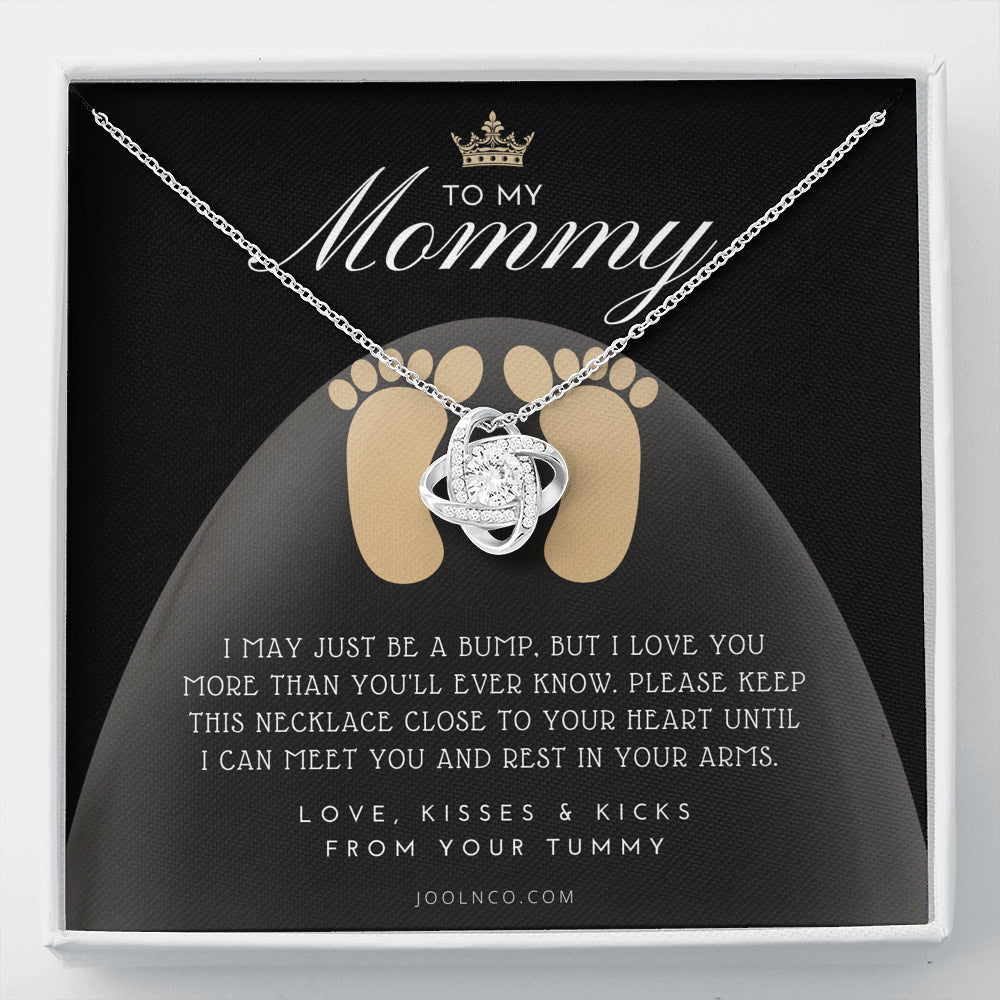 Mom to be gift | New Mommy Gift Necklace | Pregnant Wife Gift | I May Just Be A Bump But I Love You | To mummy from bump | To Mommy to be
