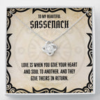 To My Sassenach, Outlander Gift, Outlander Gift Box, Outlander Jewelry, Outlander Gift For Wife, Outlander Charm, Outlander Necklace