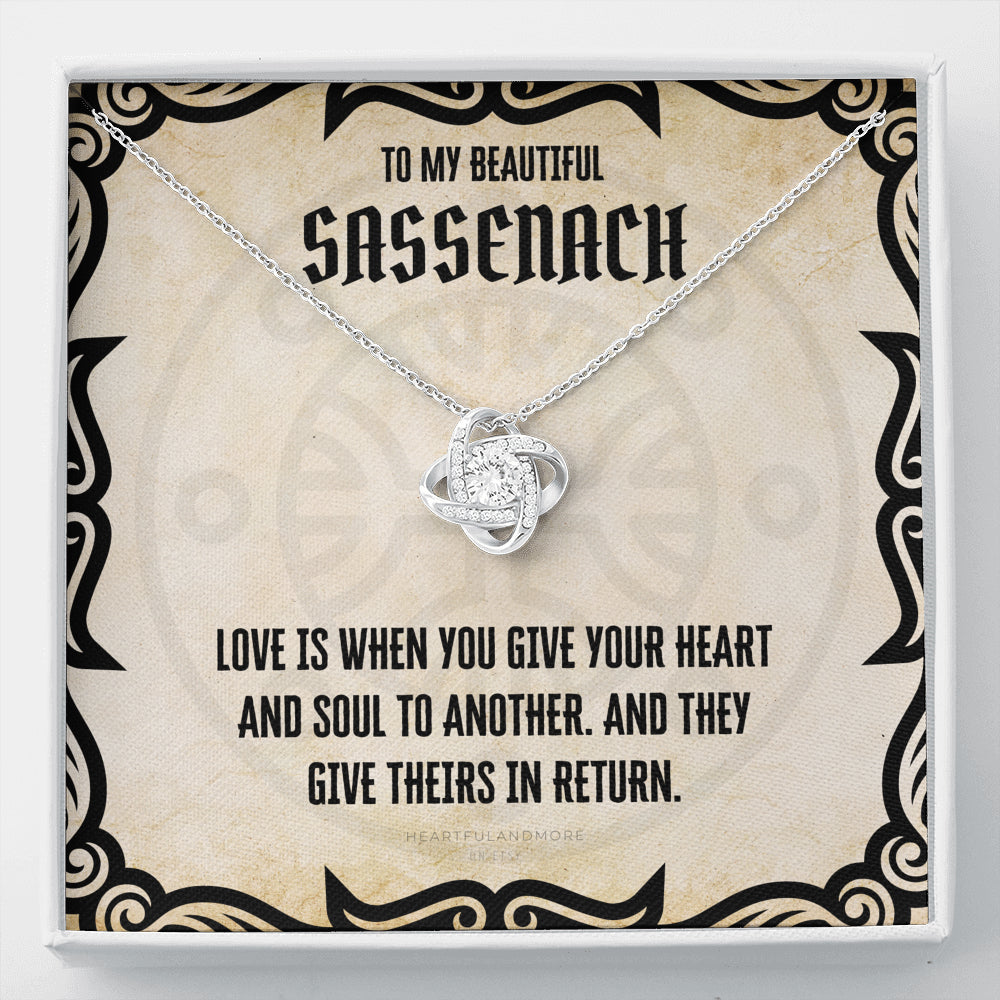 To My Sassenach, Outlander Gift, Outlander Gift Box, Outlander Jewelry, Outlander Gift For Wife, Outlander Charm, Outlander Necklace