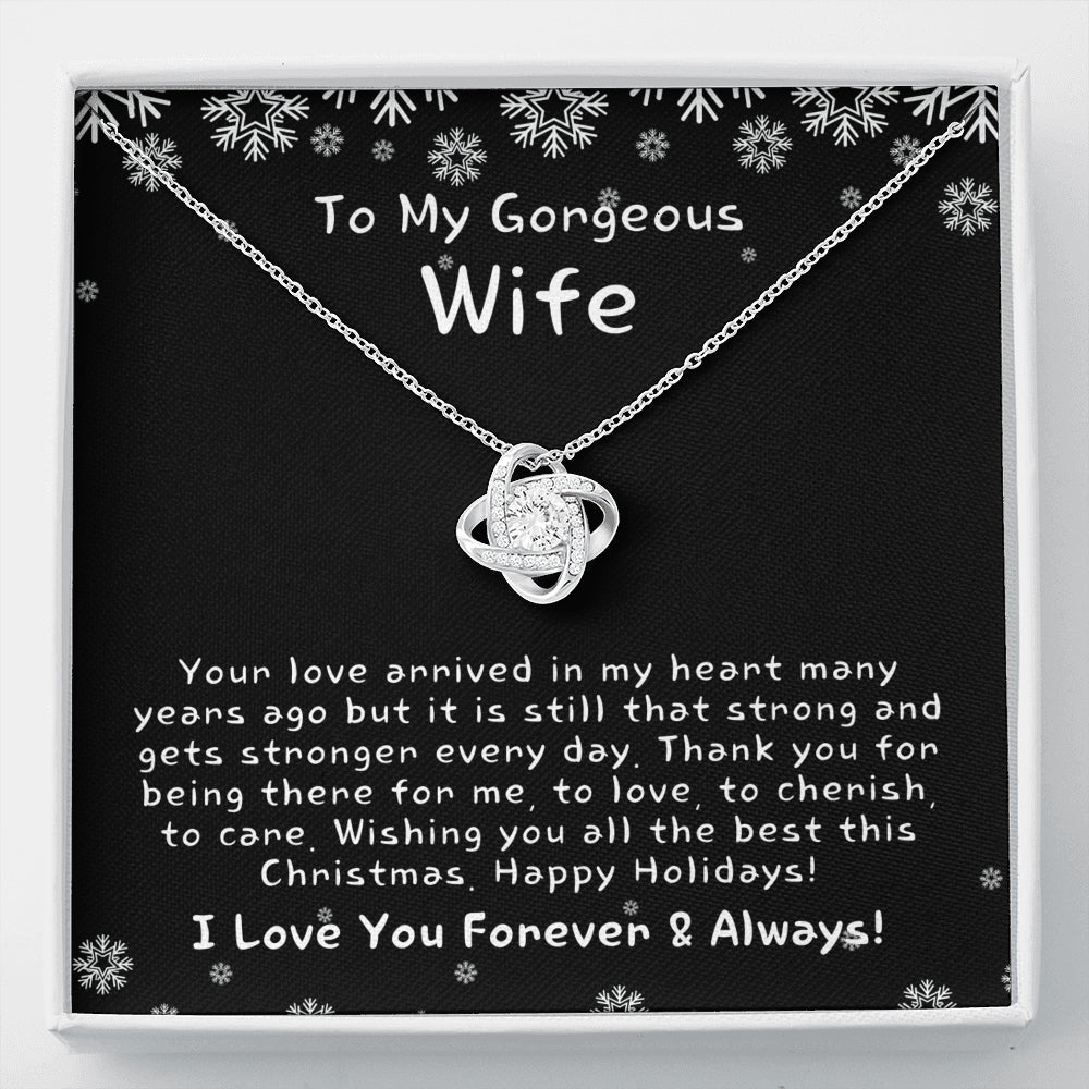 Christmas Gift for Wife, Christmas Gift for Her, Heart Necklace for Wife, Christmas Present for Wife, Christmas Gift Ideas for Wife
