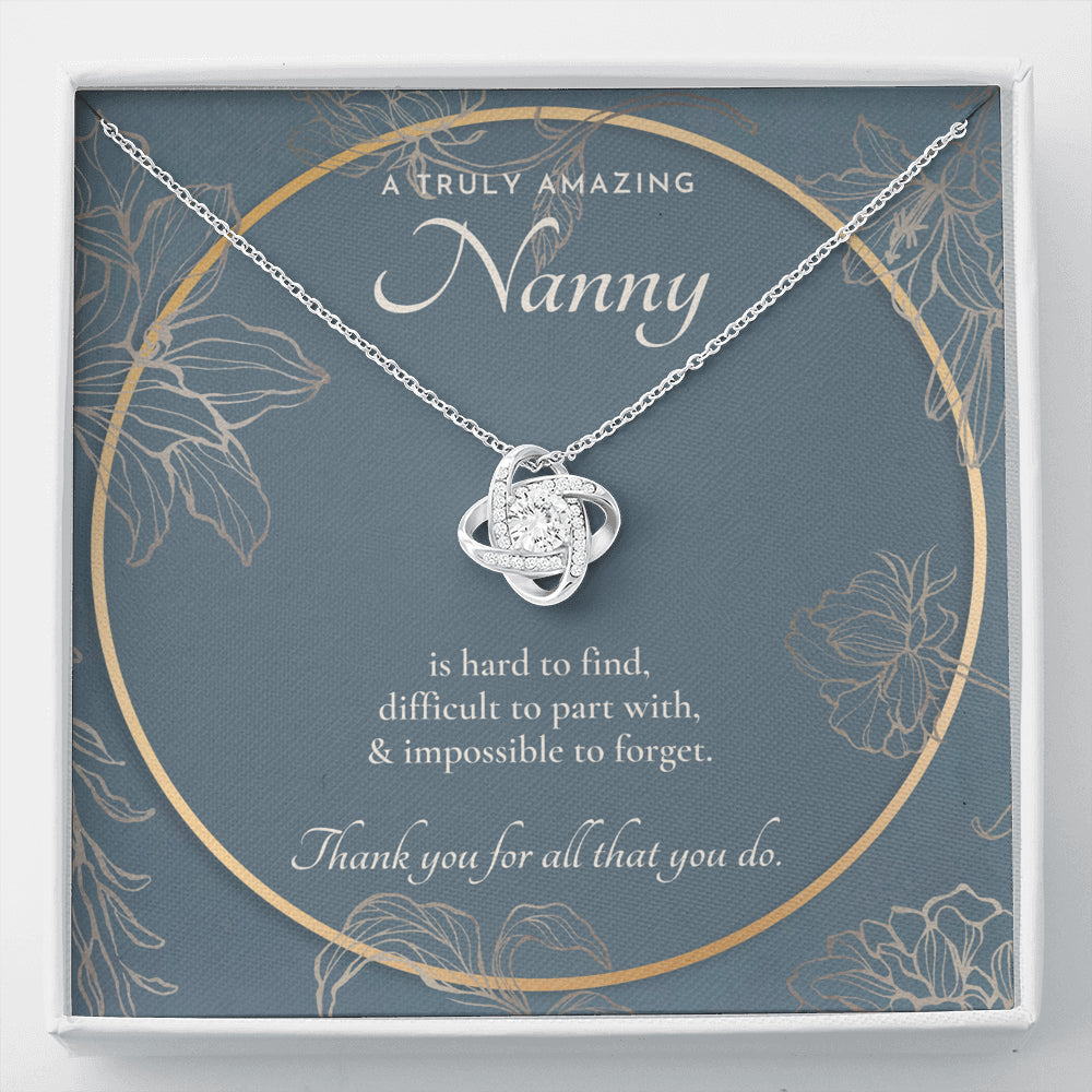 Nanny Appreciation Necklace Gift, Nanny Thank You Gift, Thank you Nanny, Gift for Nanny Leaving, A Truly Amazing Babysitter Gift, Best Nanny