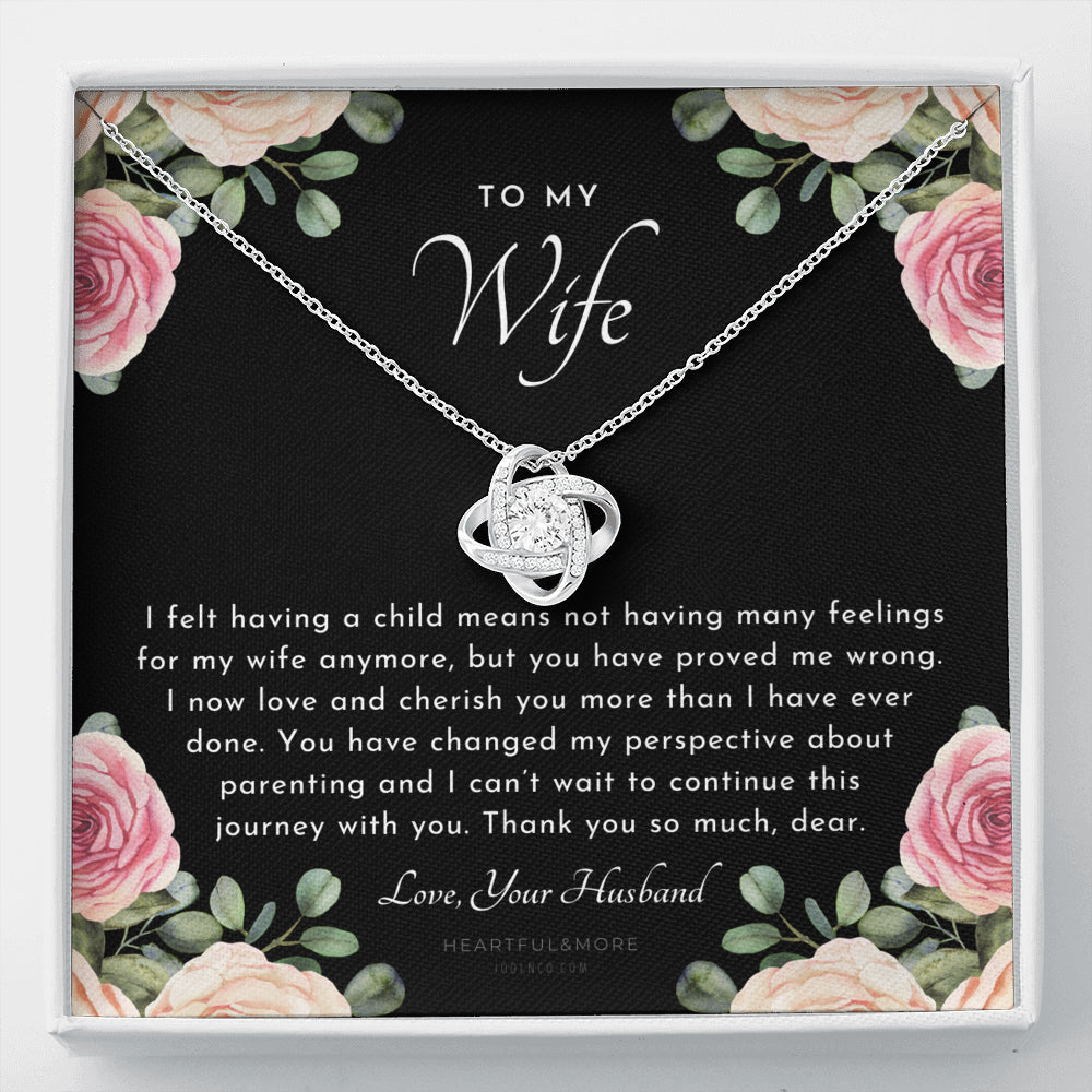 Postpartum Gift for Wife, Gift for Wife Post Pregnancy, Becoming A Mother Gift, Wife After Pregnancy Necklace, Wife Becoming A Mom