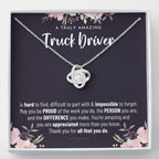 Gift For Female Truck Driver, Truck Driver Gift, Truck Driver Appreciation Gift, Birthday, Love Knot Necklace