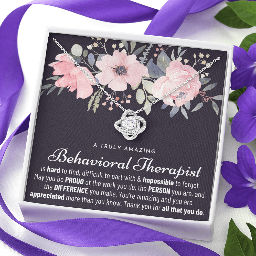 Gift For Behavioral Therapist, Behavioral Therapist Gift, Behavioral Therapist Appreciation Gift, Birthday, Love Knot Necklace