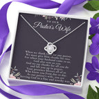 Pastor's Wife Appreciation Gift Necklace, Bible Study Gift, Christmas Present For Pastor's Wife, Best Preacher Wife Gift, Priest Wife Gift