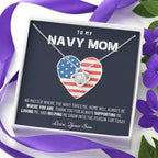 Military Mom Gift, Navy Mom Mothers Day, Navy Mom Gift, Deployment Gift, Navy Mom Necklace from Son, Military, Deploy Gift, Best Navy Mom