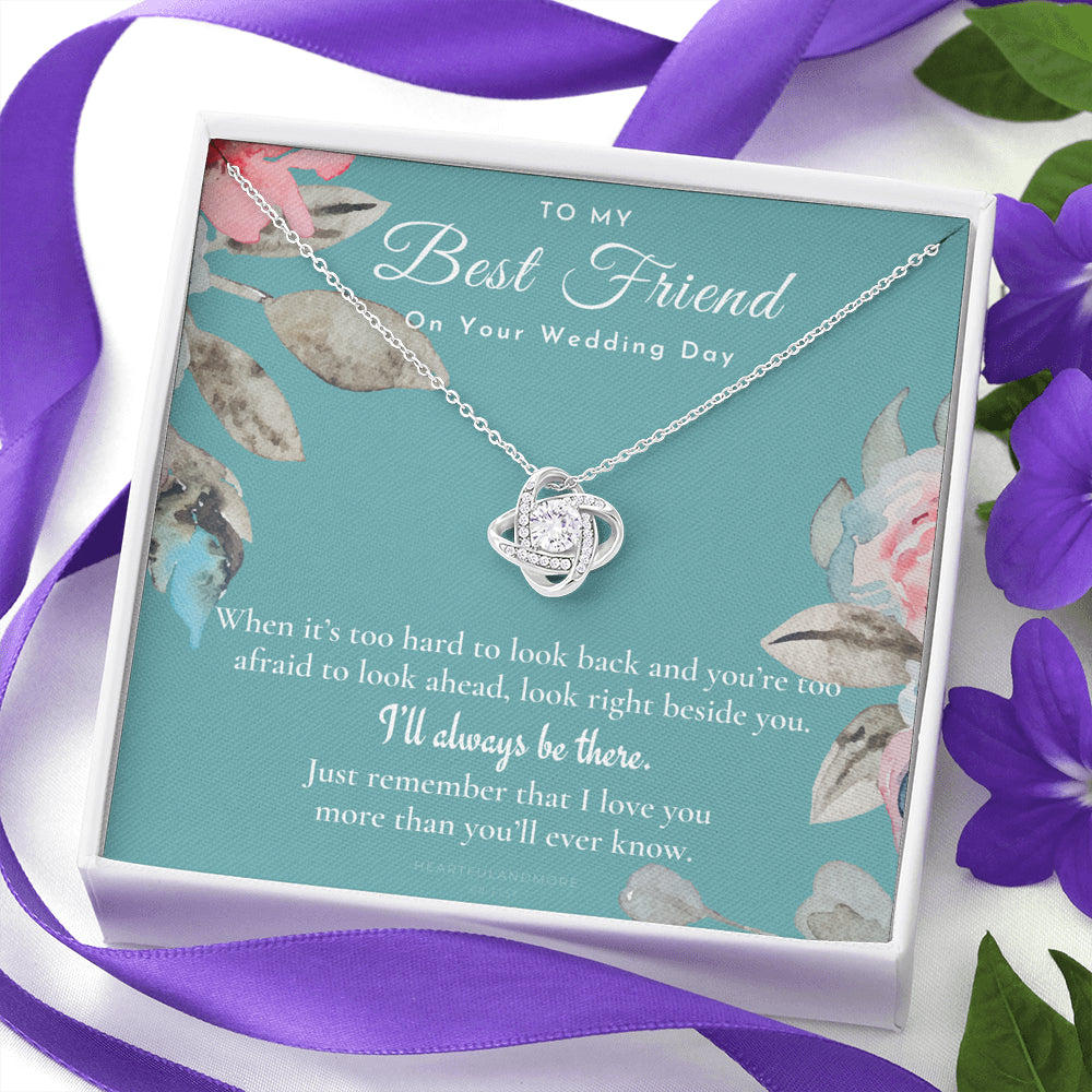 Best Friend Gift on Her Wedding Day, Best Friend to Bride Necklace, Best Friend Gift to Bride, Bride Gift From Maid of Honor, To My Best Friend