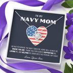 Military Mom Gift, Navy Mom Mothers Day, Navy Mom Gift, Deployment Gift, Navy Mom Necklace from Son, Military, Deploy Gift, Best Navy Mom