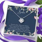 Knot of Friendship Gift, Best Friend necklace, Best Friend Gift, Gift For Friend, Friendship, Love Knot Necklace, Friend Forever Gifts