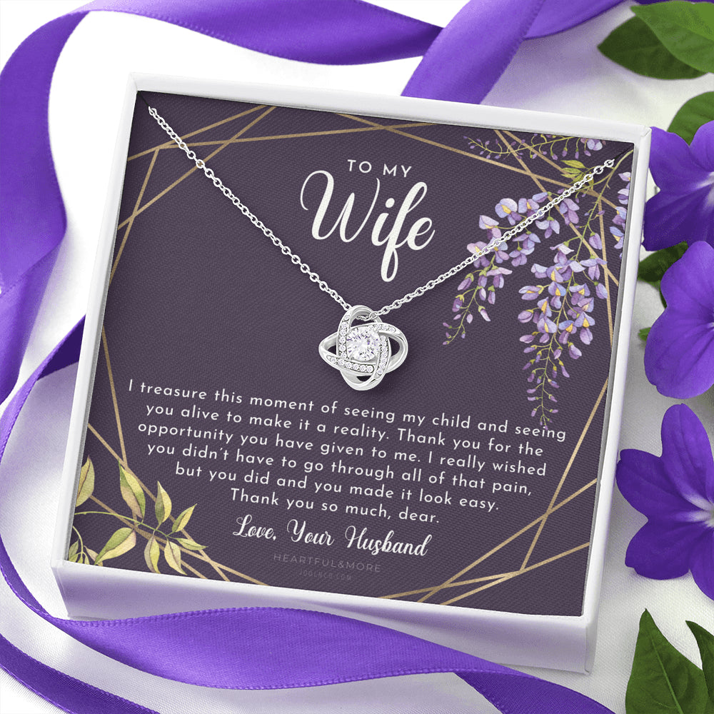 Postpartum Gift for Wife, Gift for Wife Post Pregnancy, Becoming A Mother Gift, Wife After Pregnancy Necklace, Wife Becoming A Mom