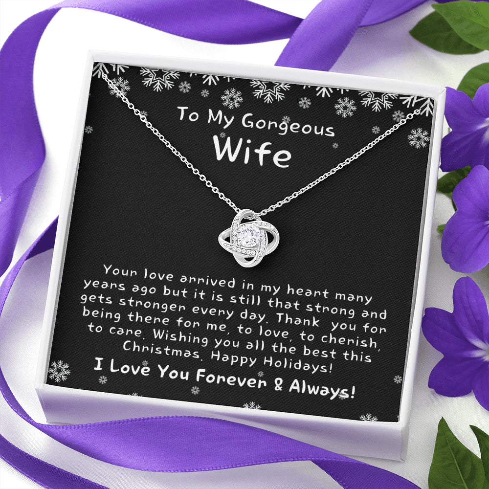 Christmas Gift for Wife, Christmas Gift for Her, Heart Necklace for Wife, Christmas Present for Wife, Christmas Gift Ideas for Wife