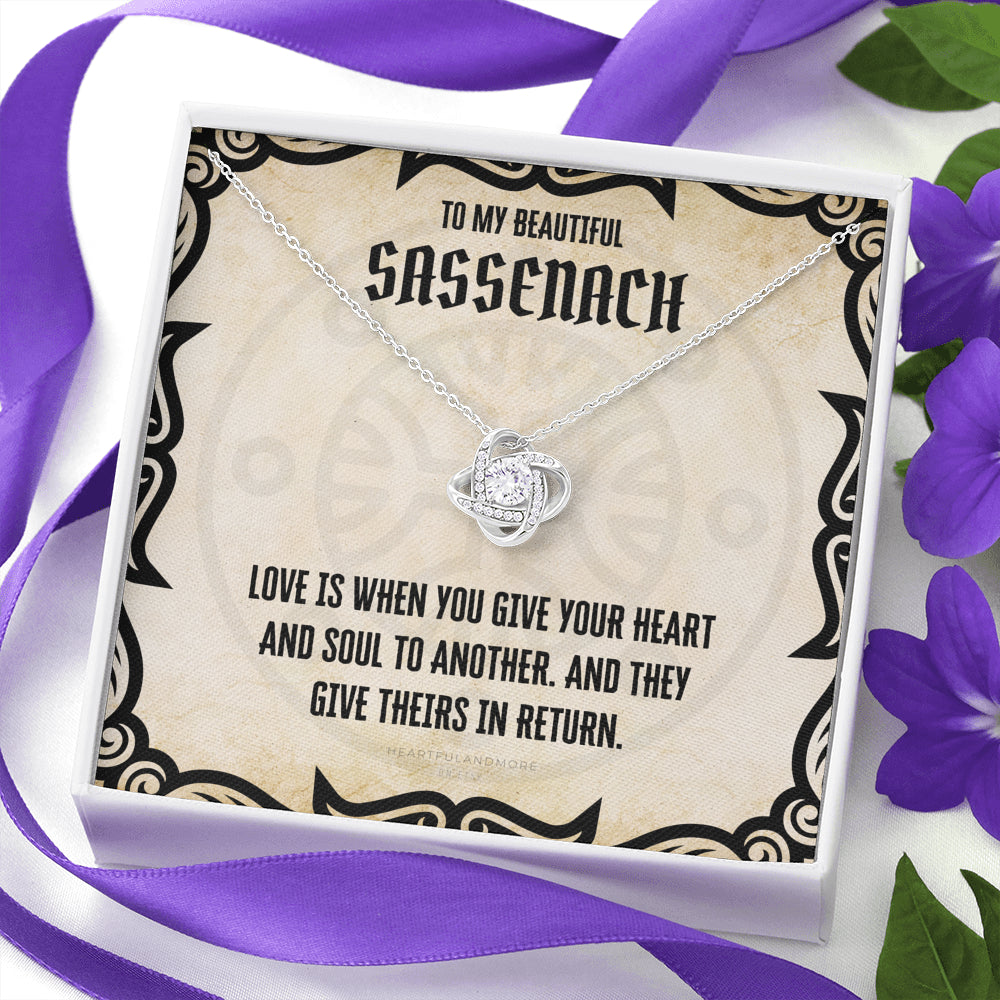 To My Sassenach, Outlander Gift, Outlander Gift Box, Outlander Jewelry, Outlander Gift For Wife, Outlander Charm, Outlander Necklace