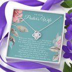 Pastor's Wife Appreciation Gift Necklace, Bible Study Gift, Christmas Present For Pastor's Wife, Best Preacher Wife Gift, Priest Wife Gift