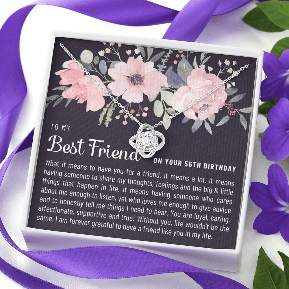 Friend Birthday55 Love Knot Necklace