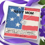 Military Mom Gift, Navy Mom Mothers Day, Navy Mom Gift, Deployment Gift, Navy Mom Necklace from Son, Military, Deploy Gift, Best Navy Mom