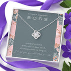 Boss Gift, Necklace for Boss, Gift for Female Boss, Girl Boss, Boss Lady, Thank You Gift, A Truly Amazing Boss Gift, Best Boss