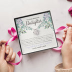 Love Knot Necklace, To Our Badass Daughter, Straighten Your Crown Necklace, Parents Daughter Necklace, Daughter Graduation Gift, Graduation on Pandemic