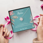 Love Knot Necklace, To My Badass Niece, Straighten Your Crown Necklace, Uncle Niece Necklace, Niece Graduation Gift, Graduation on Pandemic