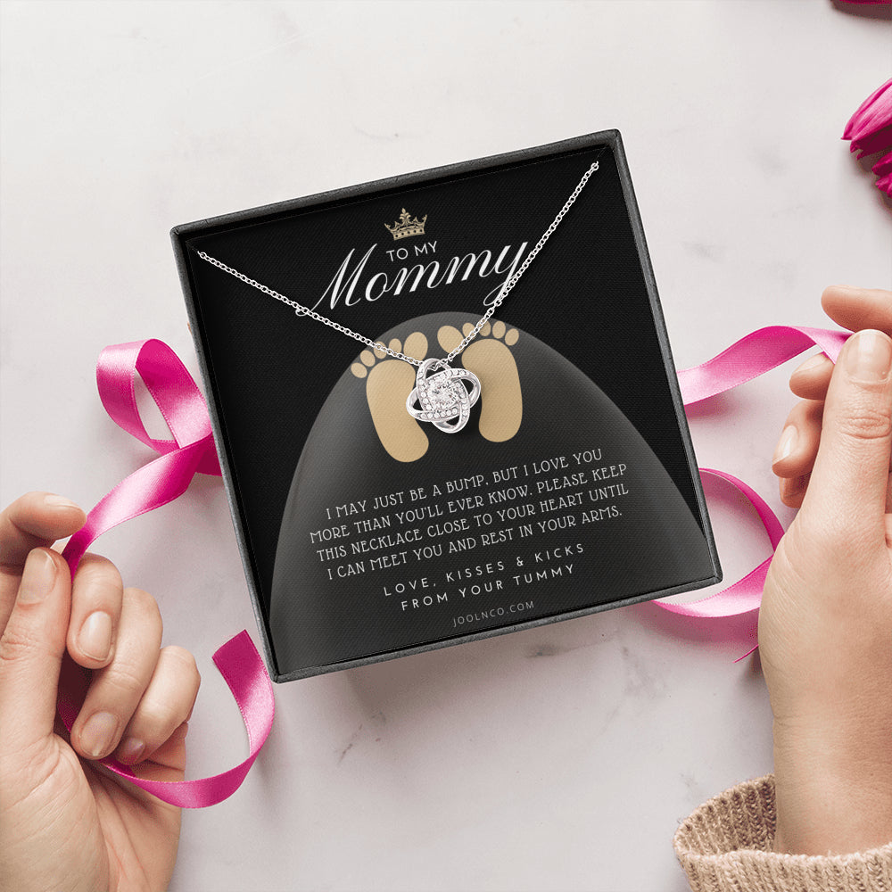 Mom to be gift | New Mommy Gift Necklace | Pregnant Wife Gift | I May Just Be A Bump But I Love You | To mummy from bump | To Mommy to be