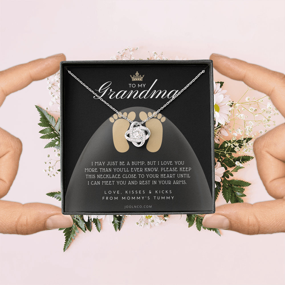 New Grandma Gift | Mom to Grandma Necklace | Pregnancy Announcement Grandparent | First Time Grandma Gifts | New Grandma Necklace