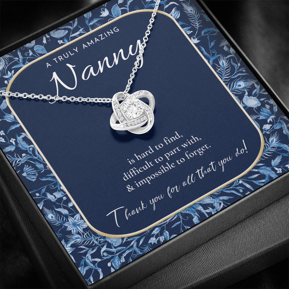Nanny Appreciation Necklace Gift, Nanny Thank You Gift, Thank you Nanny, Gift for Nanny Leaving, A Truly Amazing Babysitter Gift, Best Nanny