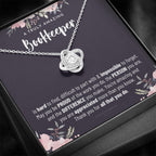 Gift For Female Bookkeeper, Bookkeeper Gift, Bookkeeper Appreciation Gift, Birthday, Love Knot Necklace