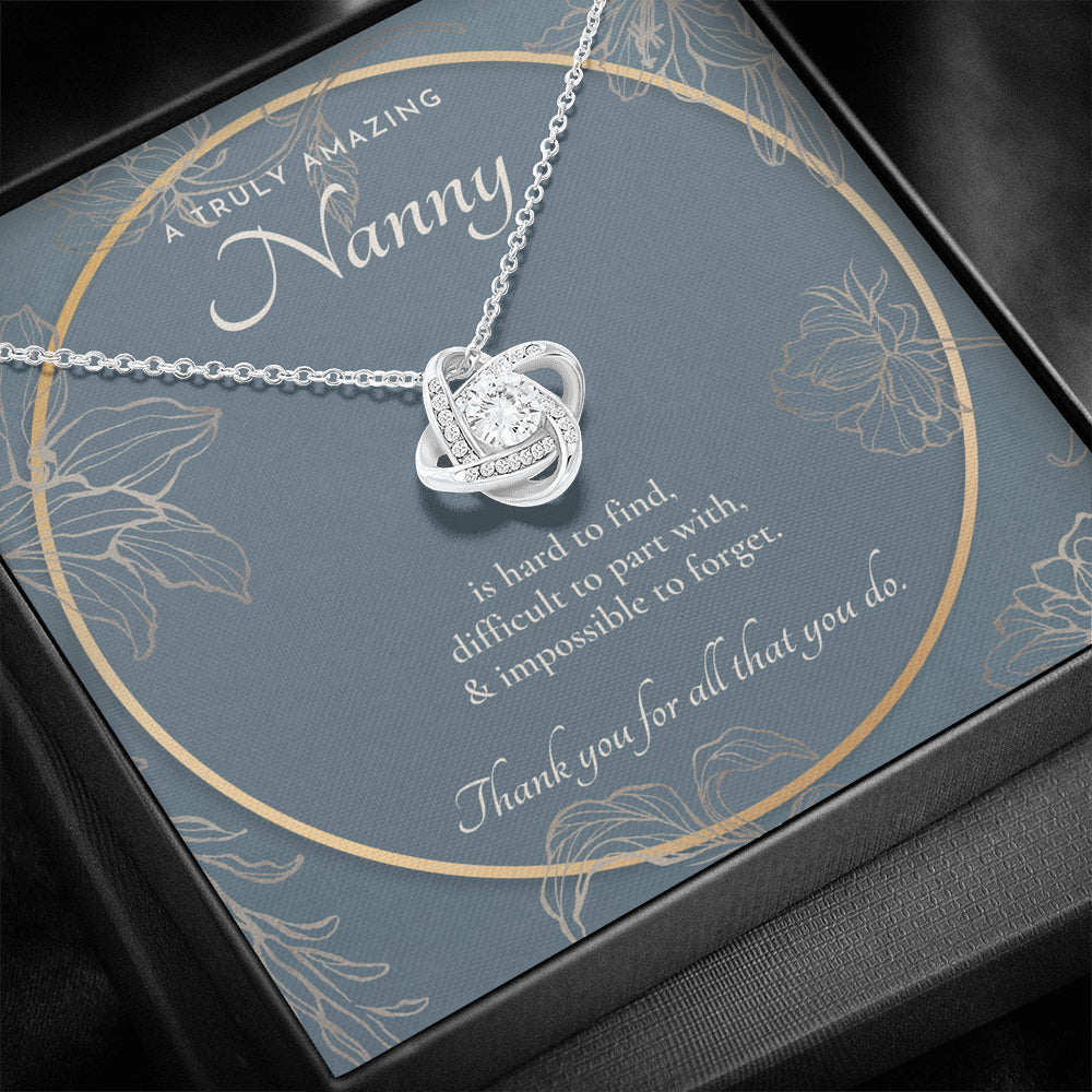 Nanny Appreciation Necklace Gift, Nanny Thank You Gift, Thank you Nanny, Gift for Nanny Leaving, A Truly Amazing Babysitter Gift, Best Nanny