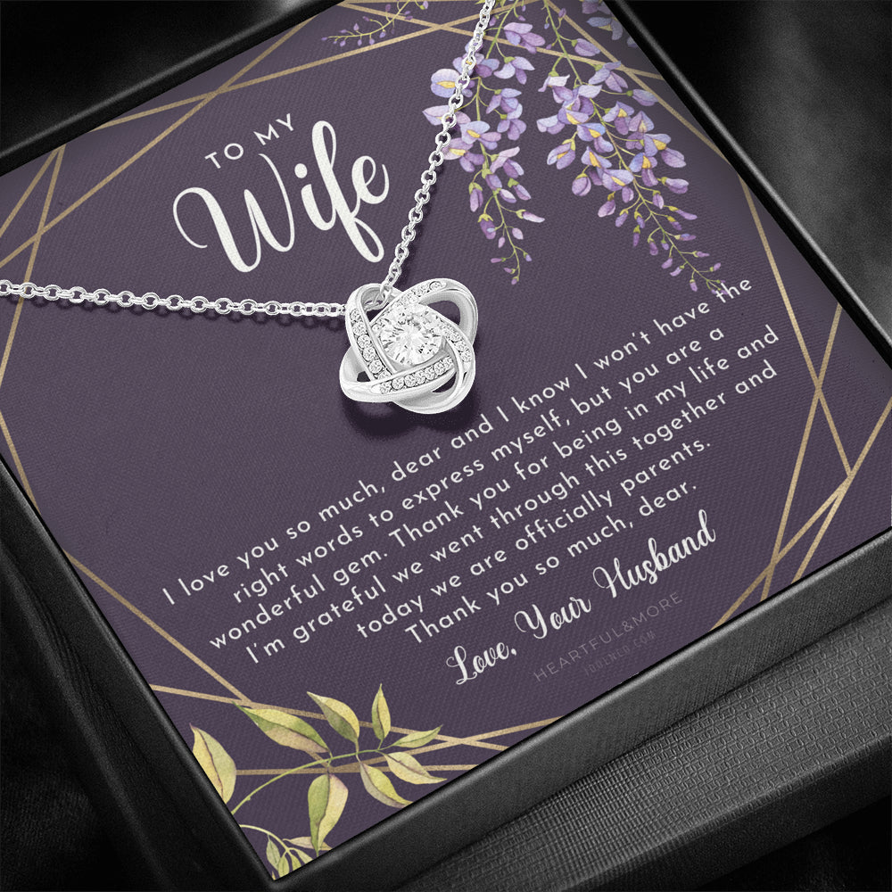 Postpartum Gift for Wife, Gift for Wife Post Pregnancy, Becoming A Mother Gift, Wife After Pregnancy Necklace, Wife Becoming A Mom