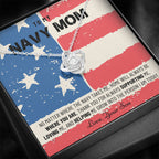 Military Mom Gift, Navy Mom Mothers Day, Navy Mom Gift, Deployment Gift, Navy Mom Necklace from Son, Military, Deploy Gift, Best Navy Mom