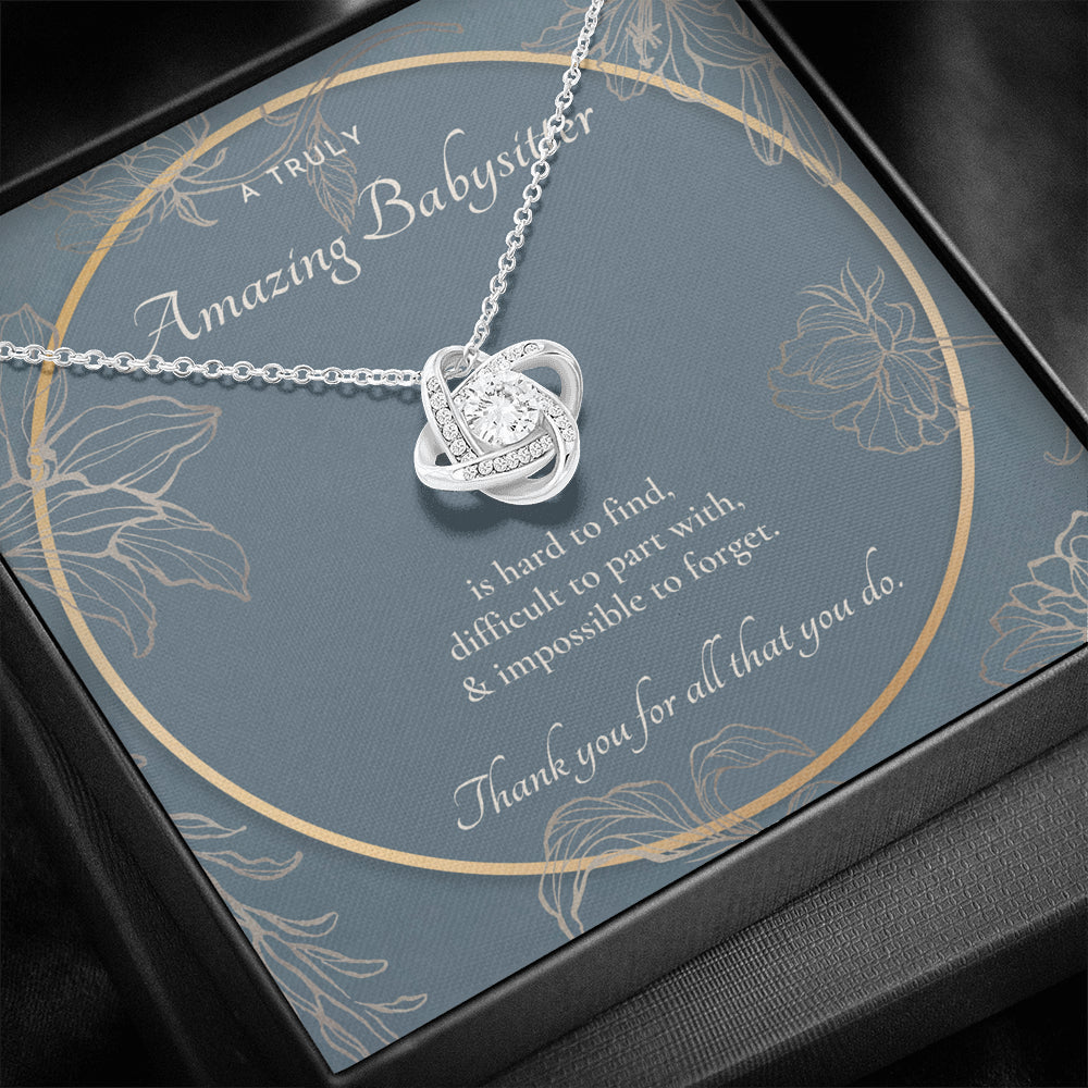 Nanny Appreciation Necklace Gift, Nanny Thank You Gift, Thank you Nanny, Gift for Nanny Leaving, A Truly Amazing Babysitter Gift, Best Nanny