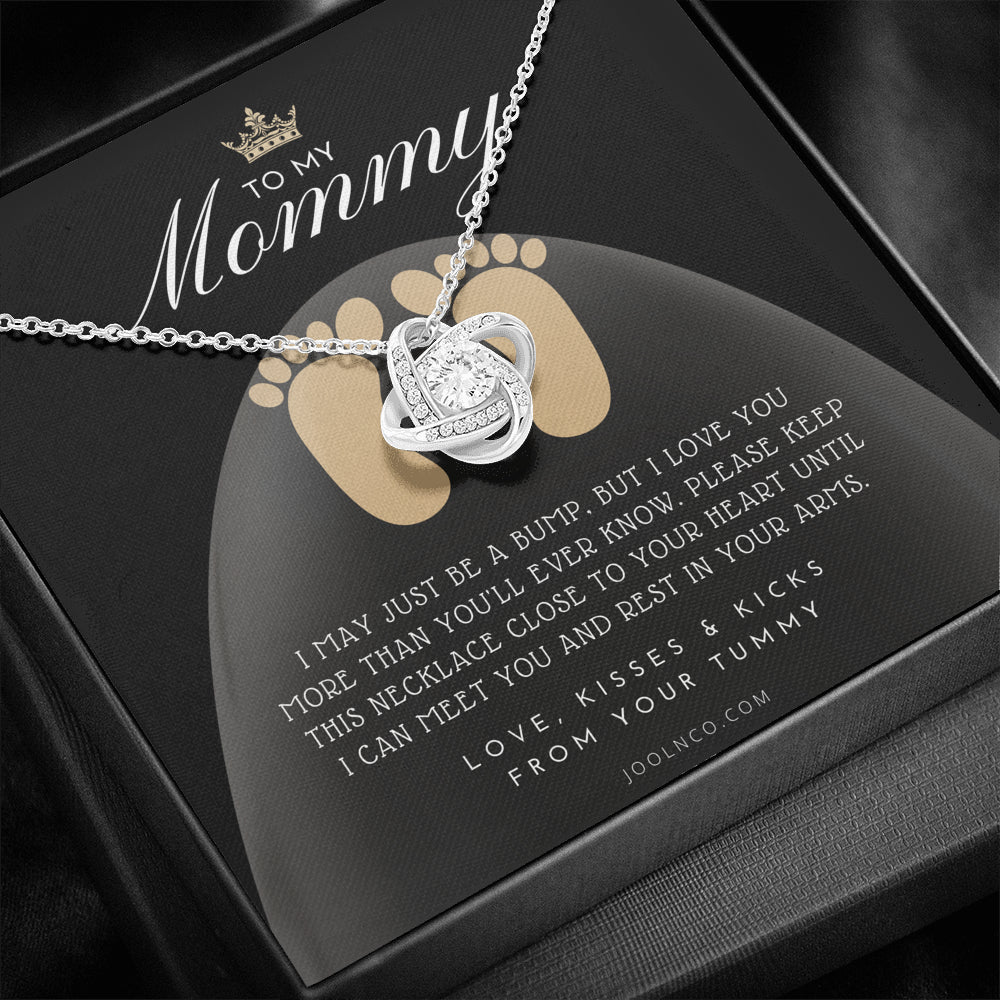 Mom to be gift | New Mommy Gift Necklace | Pregnant Wife Gift | I May Just Be A Bump But I Love You | To mummy from bump | To Mommy to be