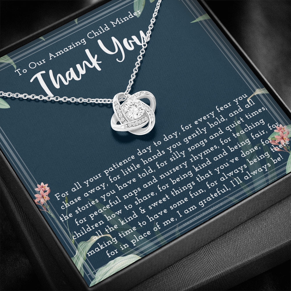 Thank You Gift For Child Minder, Child Minder Appreciation Gift,  Child minder Leaving Gift, Childminder Christmas Gift, Child Minder Necklace