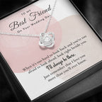 Best Friend Gift on Her Wedding Day, Best Friend to Bride Necklace, Best Friend Gift to Bride, Bride Gift From Maid of Honor, To My Best Friend